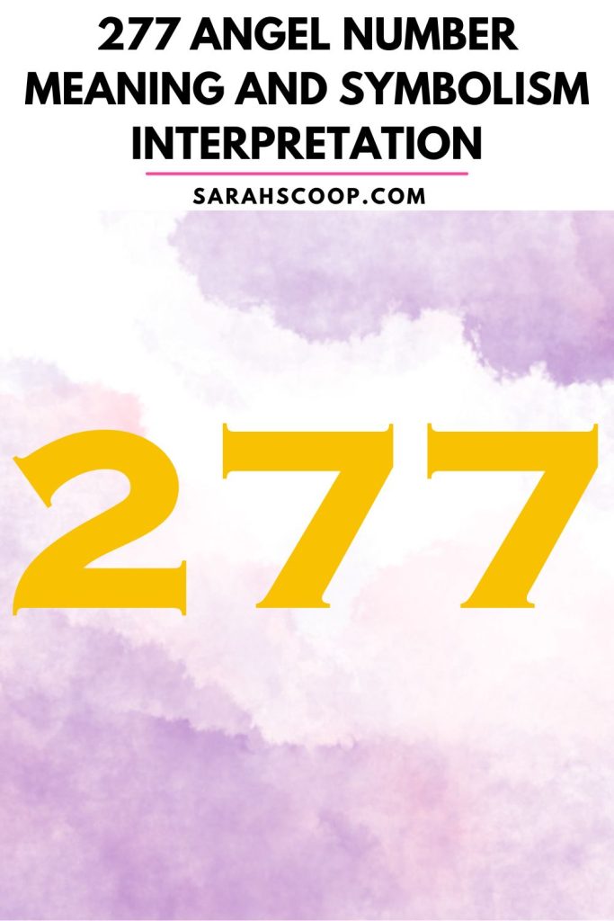 277 angel number meaning Pinterest image
