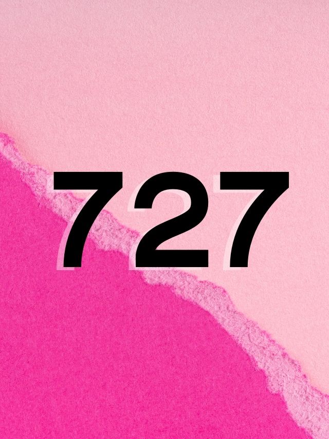 727 on multi-pink background