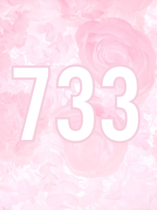 angel number 733 meaning colored in pink
