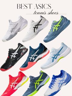 9 best asics tennis shoes for men and women in different colors