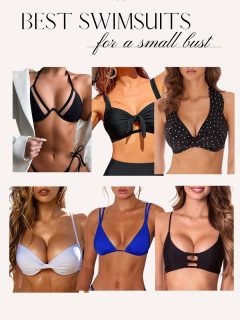 six great bikini tops in different styles for a small bust