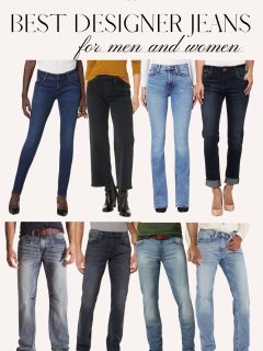 8 best designer jeans for men and women in different styles and colors