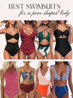 9 best swimsuits for pear shaped bodies in fun colors and styles