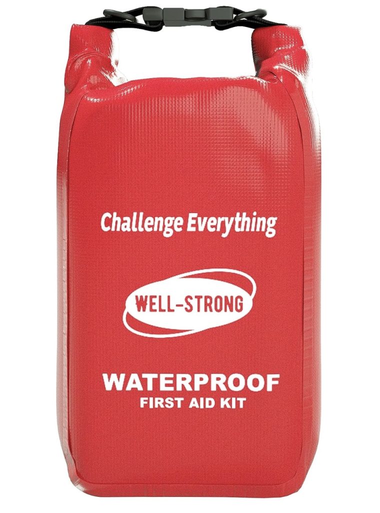 Waterproof first aid kit, perfect as a Christmas gift for boaters.