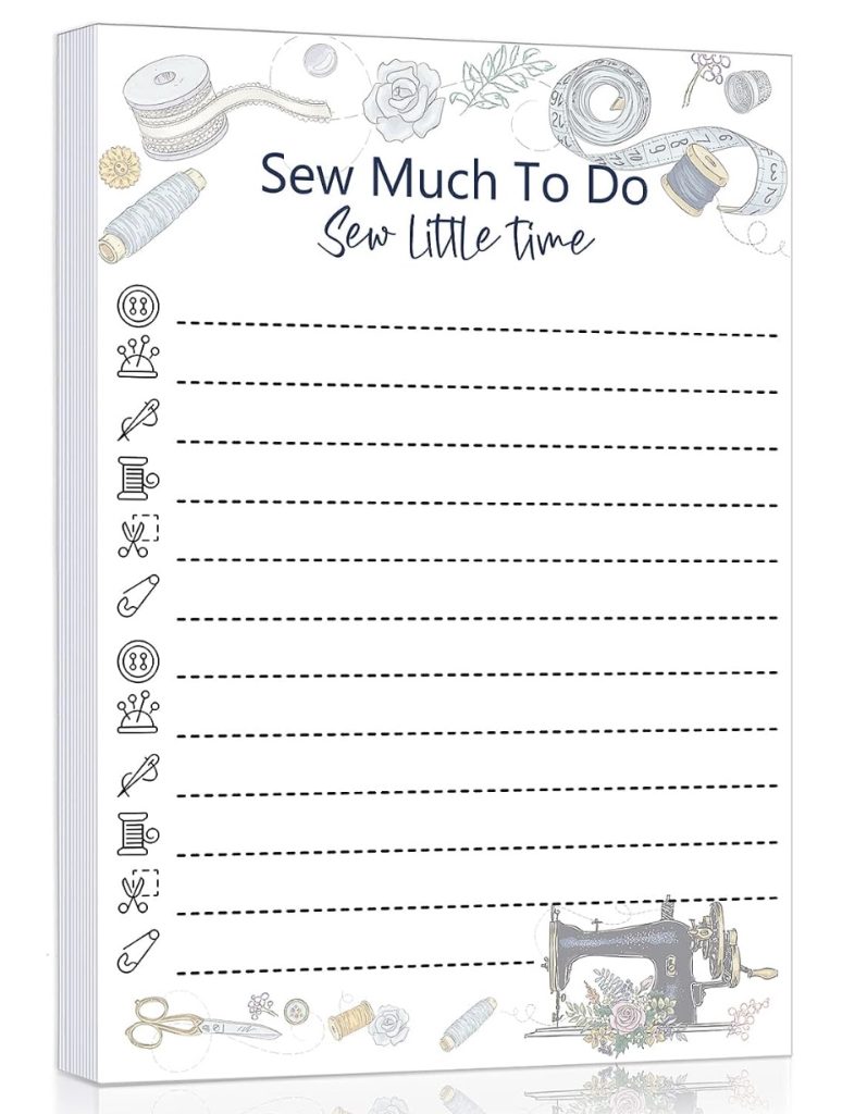 Quilters' gift: A time-saving notepad perfect for Christmas.