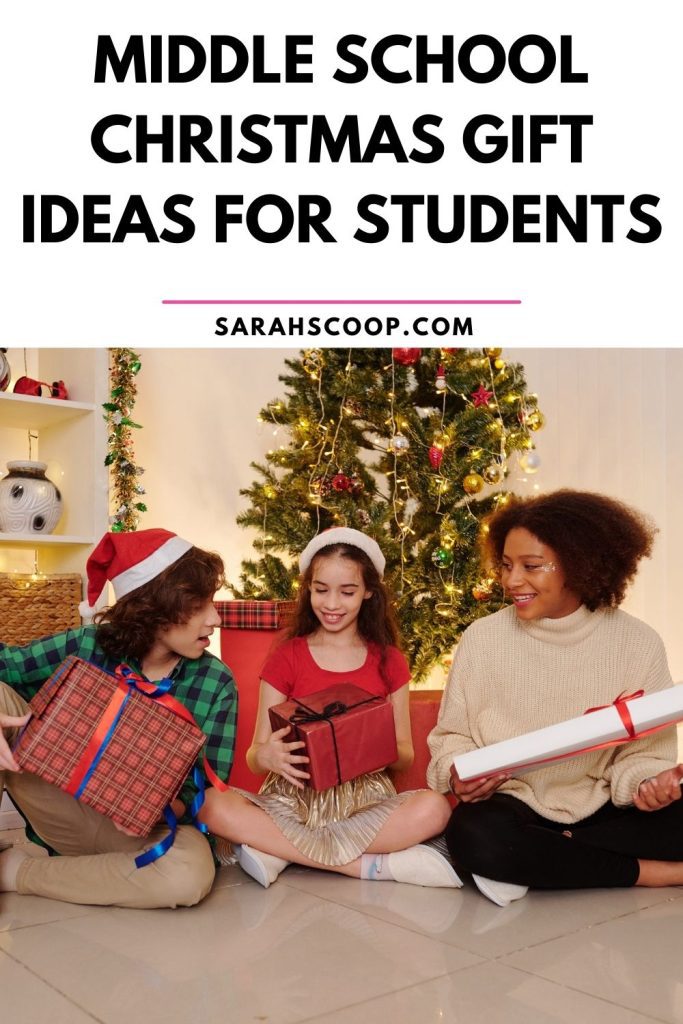 Middle school christmas gift ideas for students Pinterest image