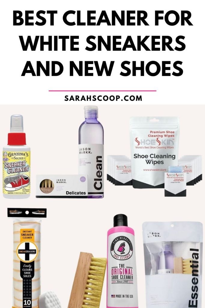 Best cleaner for white sneakers and new shoes Pinterest image