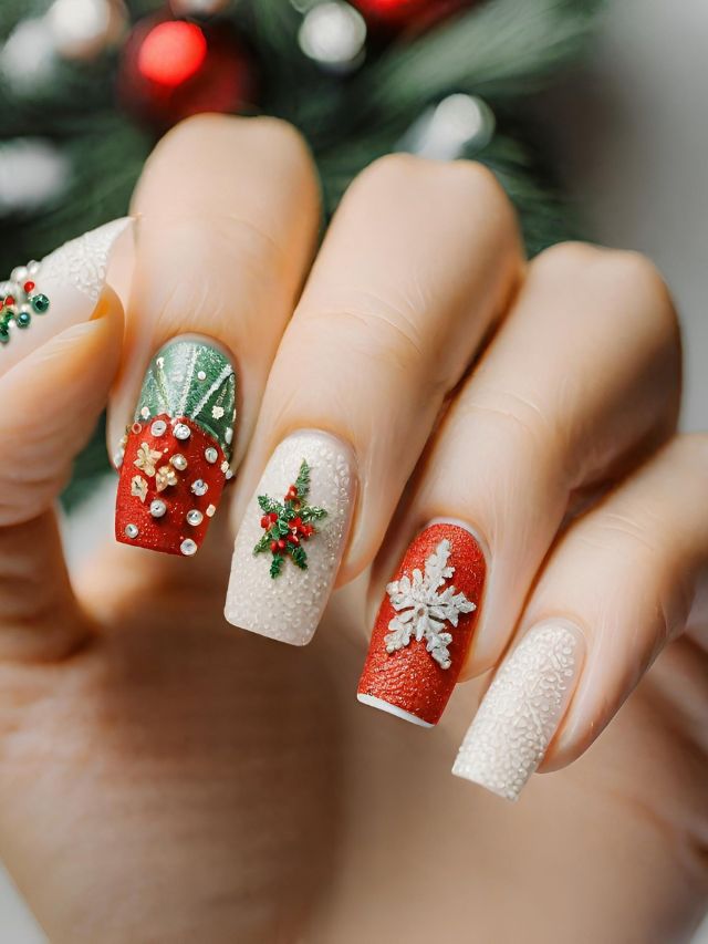 45+ Best Goth Christmas Nail Designs to Try in 2024 | Sarah Scoop