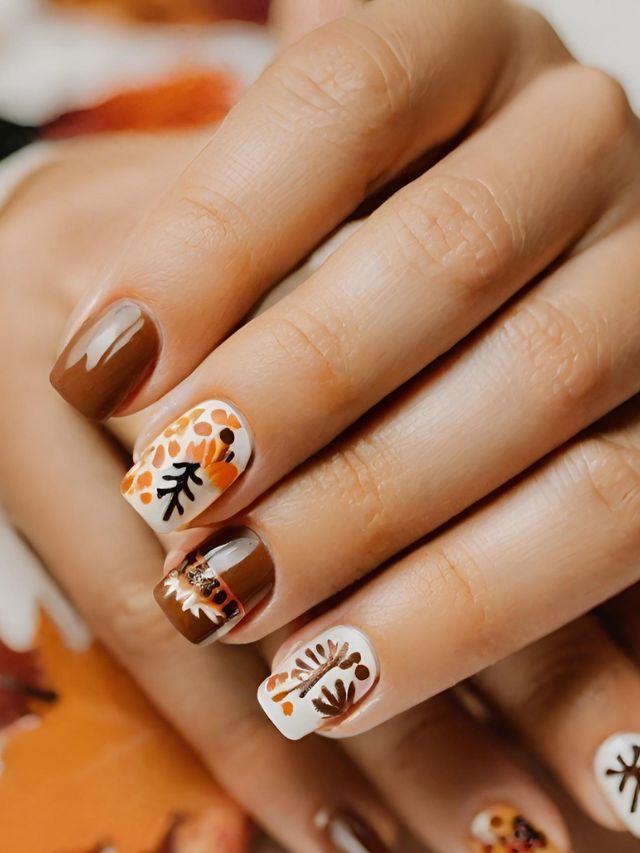 55 Best Gel Thanksgiving Nail Designs and Ideas to Try 2024