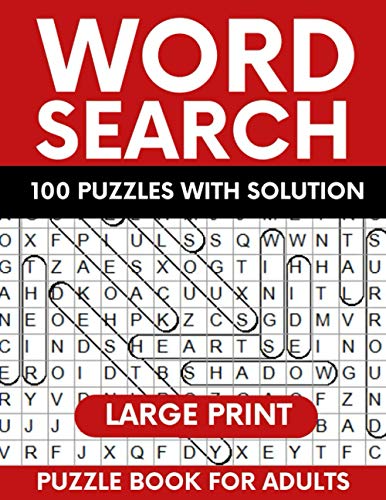 Large print word search puzzles for adults. Perfect Christmas gift idea for elderly parents.