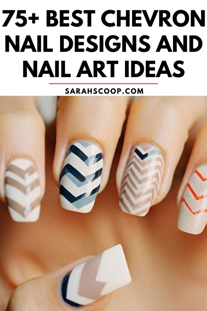 Discover a stunning collection of 75 chevron nail designs and find endless nail ideas for your next manicure.