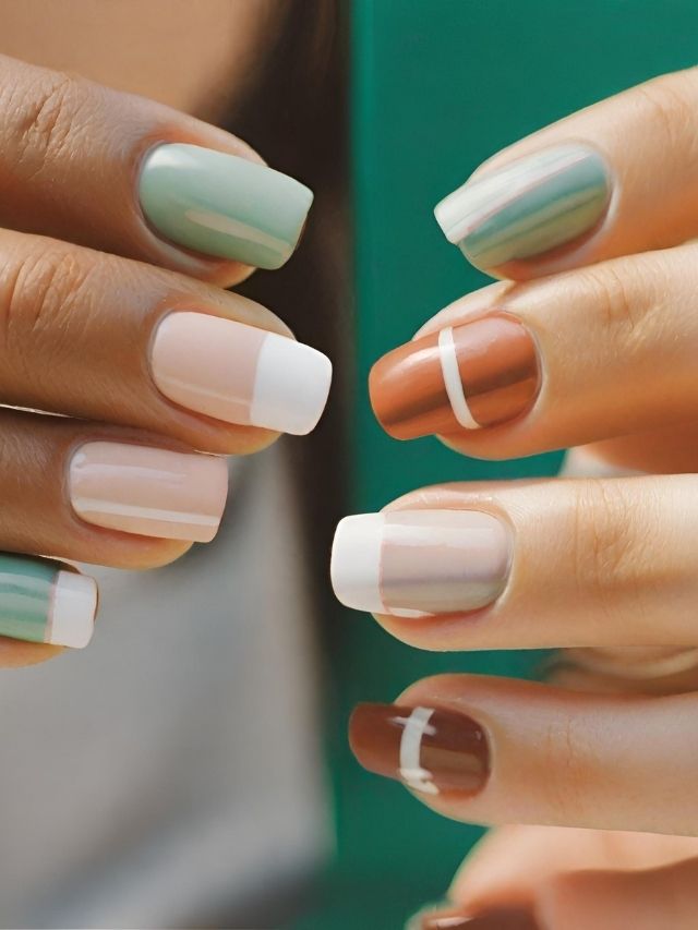 40+ Two Color Nail Designs Stock Photos, Pictures & Royalty-Free Images -  iStock