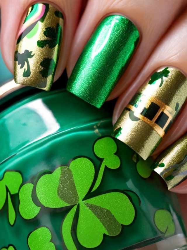         Create festive St Patrick's Day nail art with these fun Nail Ideas perfect for the holiday.