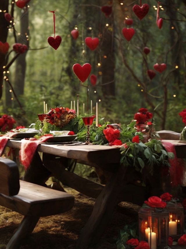 75+ Gorgeous Valentines Day Dinner Table Decoration Ideas (2024)