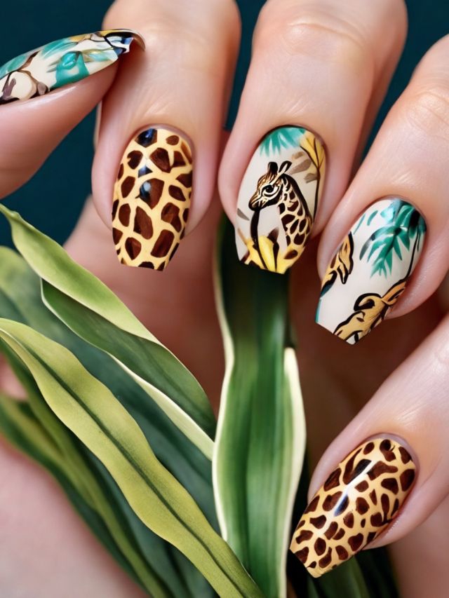 Giraffe nail art - giraffe nail art - giraffe nail art - giraffe nail art.