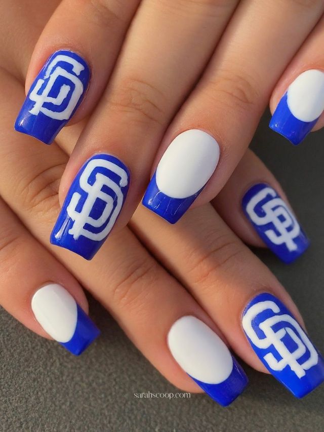 35+ San Diego Padres Nail Designs and Ideas