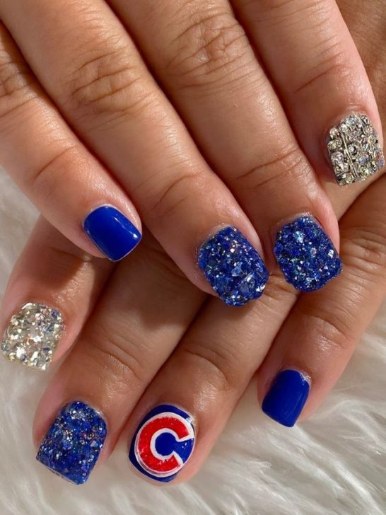 Get your nails game day ready with Chicago Cubs nail art designs! Stand out from the crowd with these fun and vibrant cubs nails.