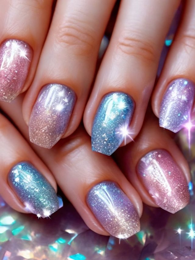 The best angel nail designs, showcasing a close up of nails.