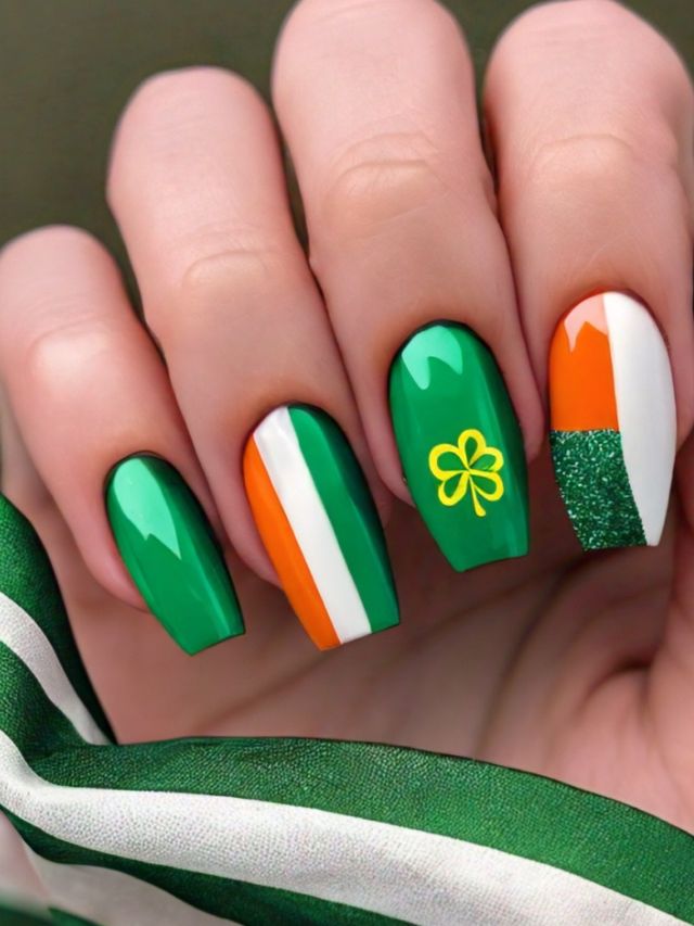 St Patrick's Day nail art is a festive way to show your luck on this special occasion.