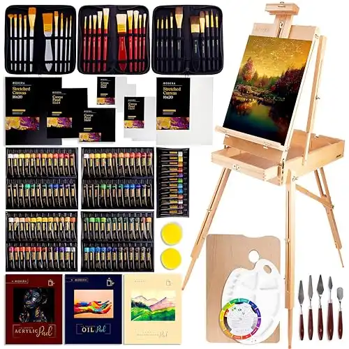 163-Piece French Easel Painting Set
