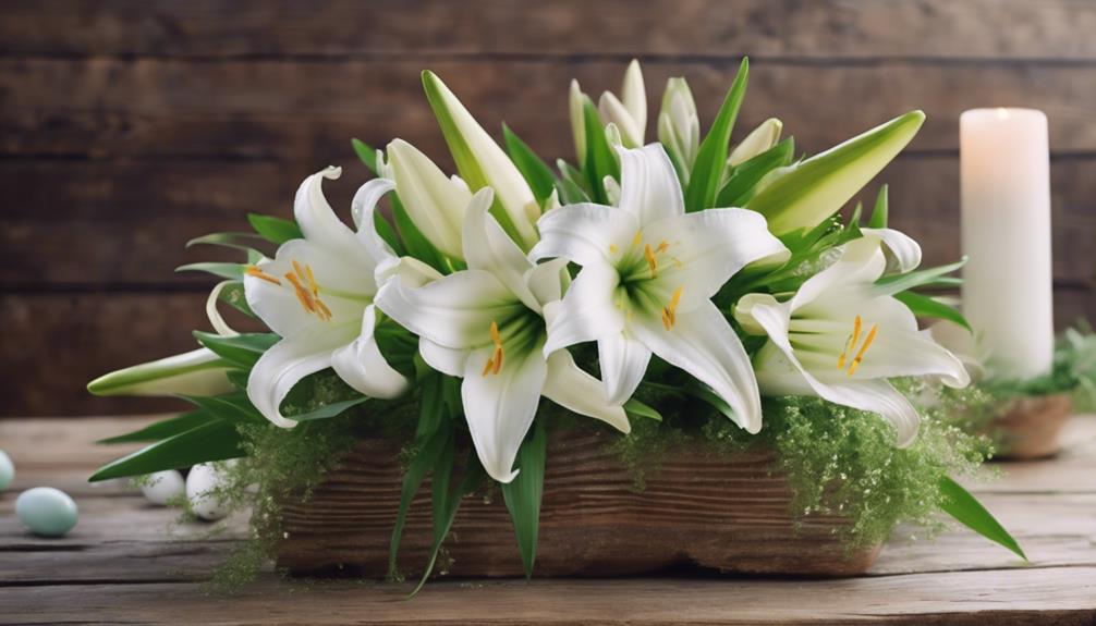 elegant easter lily bouquets